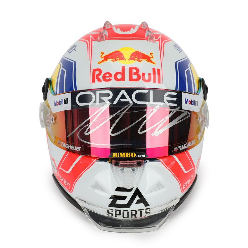 LOT 085 - Max Verstappen 2023 Signed 1.2 Scale Mini Helmet