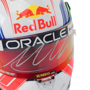 LOT 085 - Max Verstappen 2023 Signed 1.2 Scale Mini Helmet