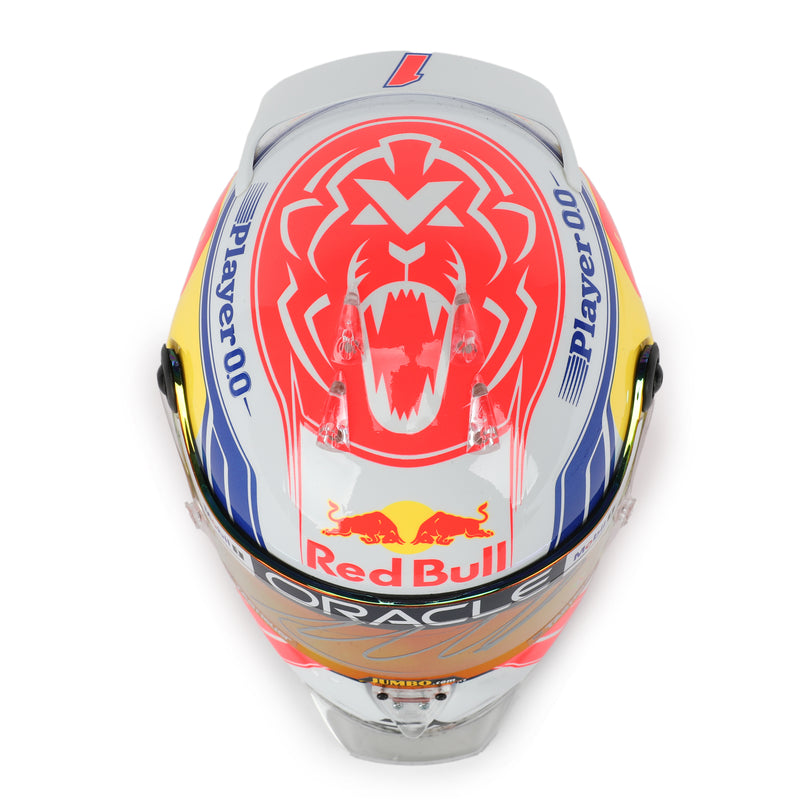 LOT 085 - Max Verstappen 2023 Signed 1.2 Scale Mini Helmet
