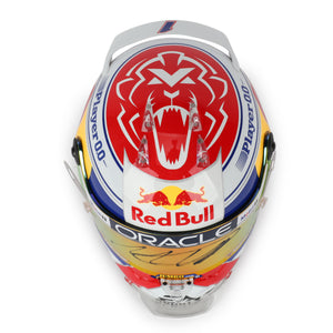 LOT 115 - Max Verstappen 2023 Signed 1.2 Scale Retro Helmet