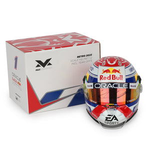 LOT 115 - Max Verstappen 2023 Signed 1.2 Scale Retro Helmet