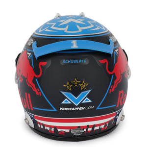 LOT 079 - Max Verstappen 2024 Signed 1.2 Scale Mini Helmet USA GP
