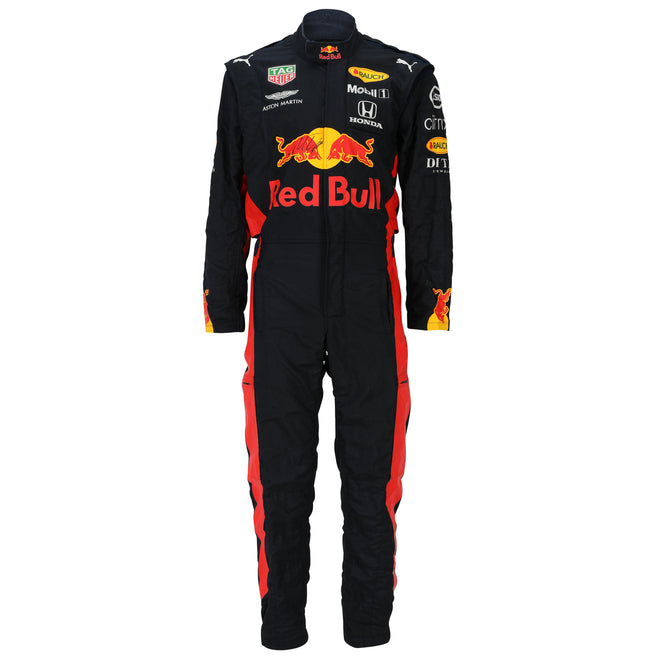 LOT 107 - Red Bull Racing Pit Crew Suit - Signed by Max Verstappen