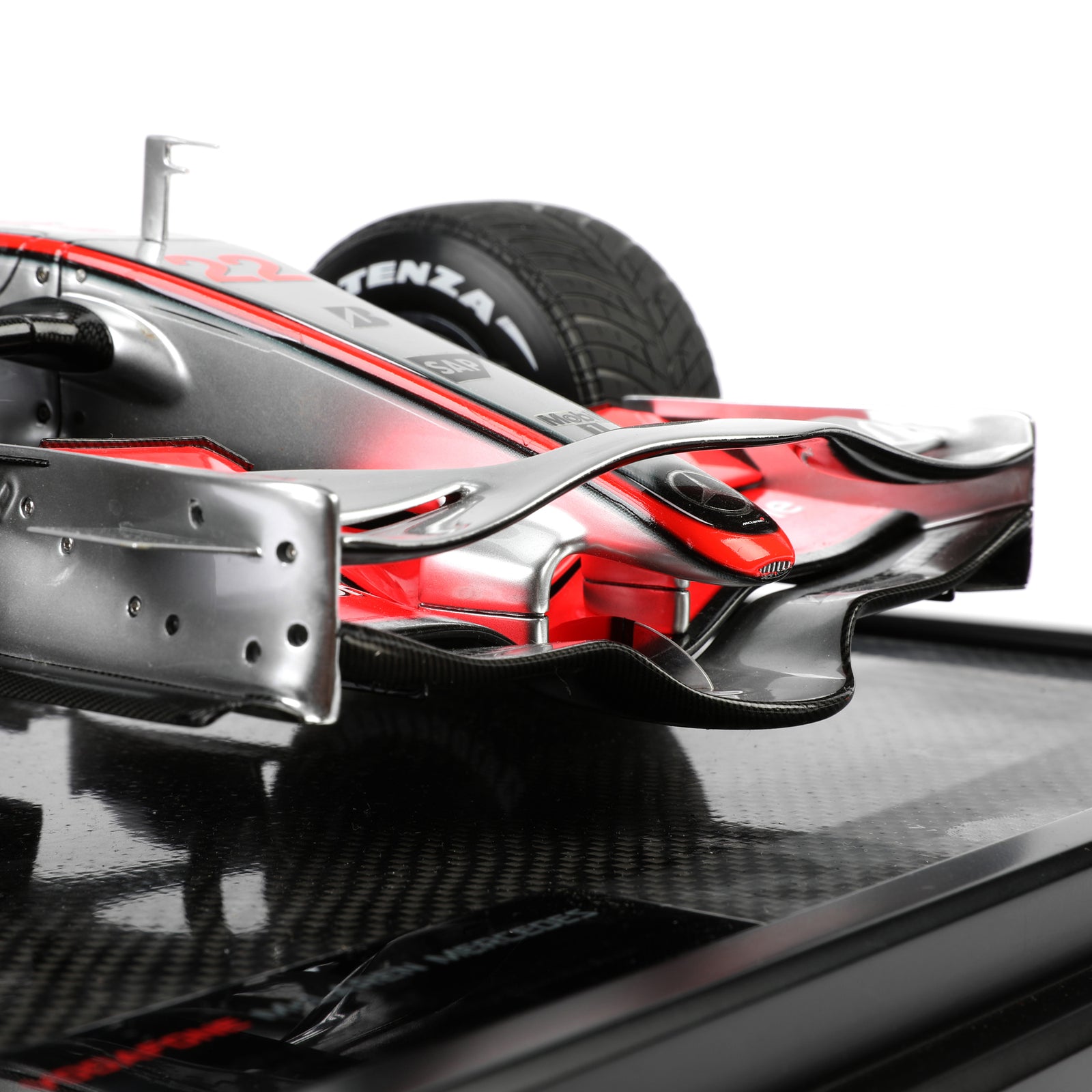 Season Launch LOT 014 – Lewis Hamilton 2008 McLaren MP4-23A 1:8 Scale Model Car - Monaco GP Amalgam