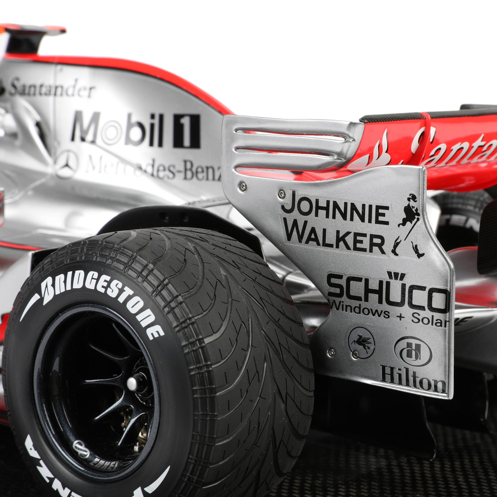Season Launch LOT 014 – Lewis Hamilton 2008 McLaren MP4-23A 1:8 Scale Model Car - Monaco GP Amalgam