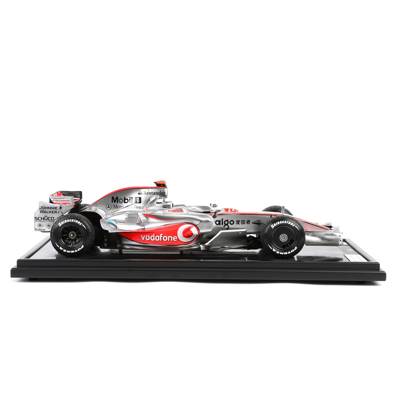 Season Launch LOT 014 – Lewis Hamilton 2008 McLaren MP4-23A 1:8 Scale Model Car - Monaco GP Amalgam