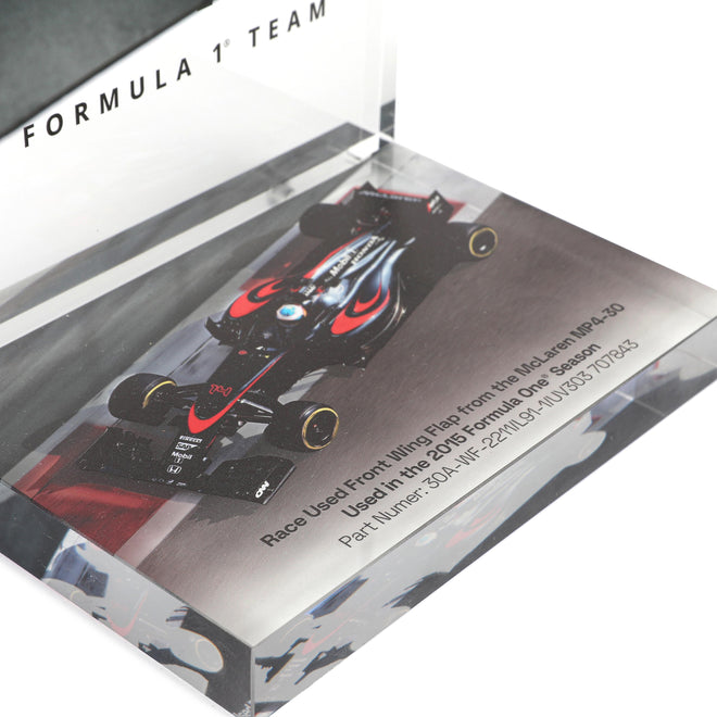 McLaren 2015 Left Front Wing Flap on Display Stand