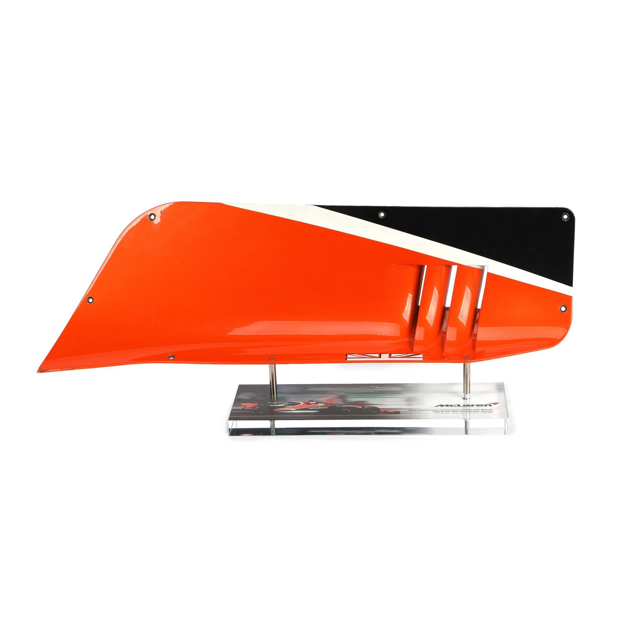 美品　正規品　フランス代表　マケレレ　インポートS McLaren 2017 MCL-32 LH Shoulder Louvre on Display Stand – F1