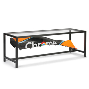 Authentic McLaren Formula 1 Team 2023 MCL60 engine cover table unique Formula 1 furniture for home, office or collector display