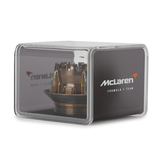 McLaren F1 Team 2024 Used Gold Wheel Nut in Display Case