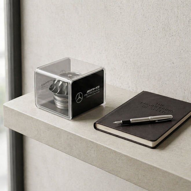 Mercedes AMG Petronas 2011 Grand Prix Used Wheel Nut in Display Case