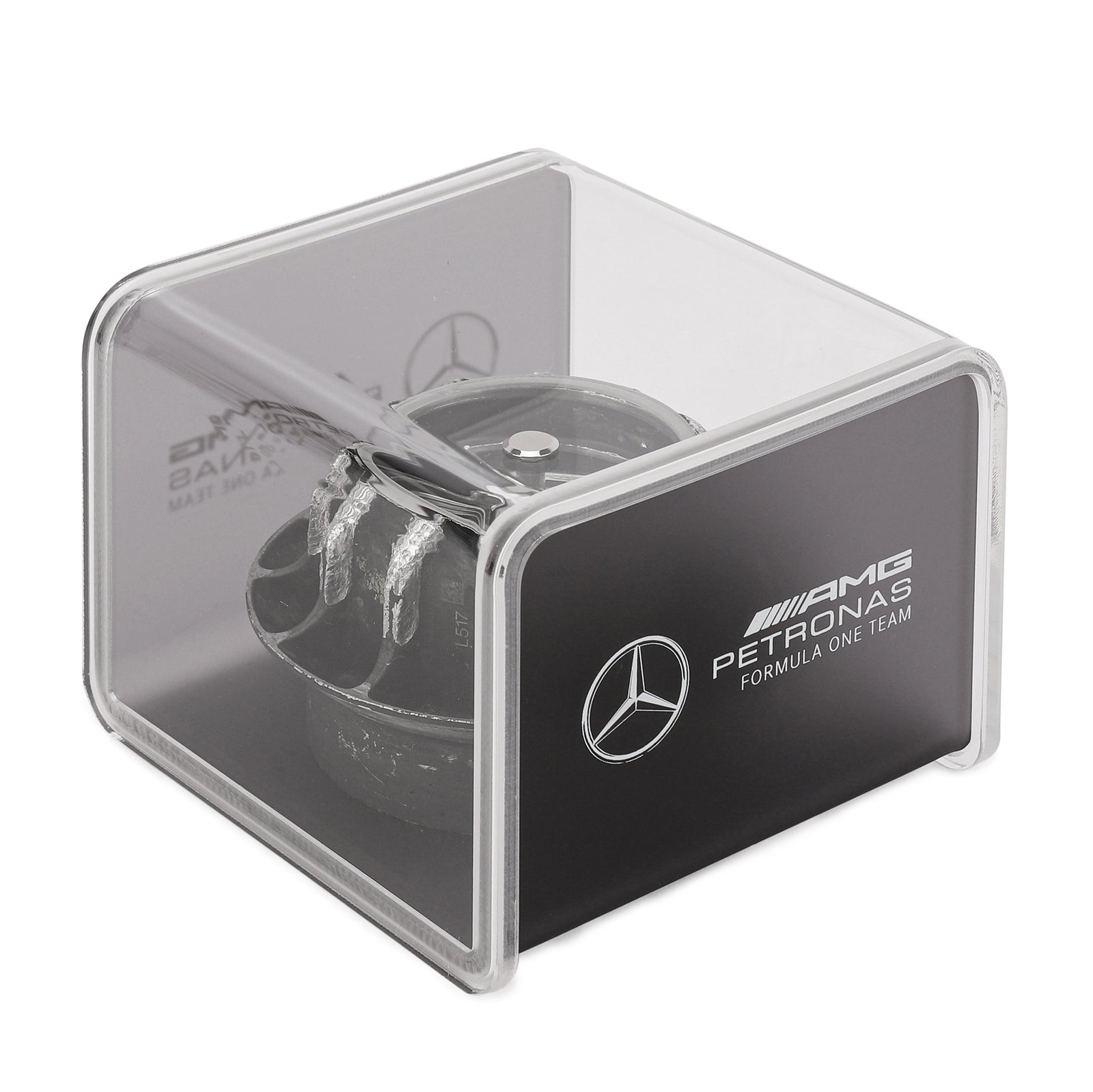 Mercedes AMG Petronas 2012 Grand Prix Used Black Wheel Nut in Display Case