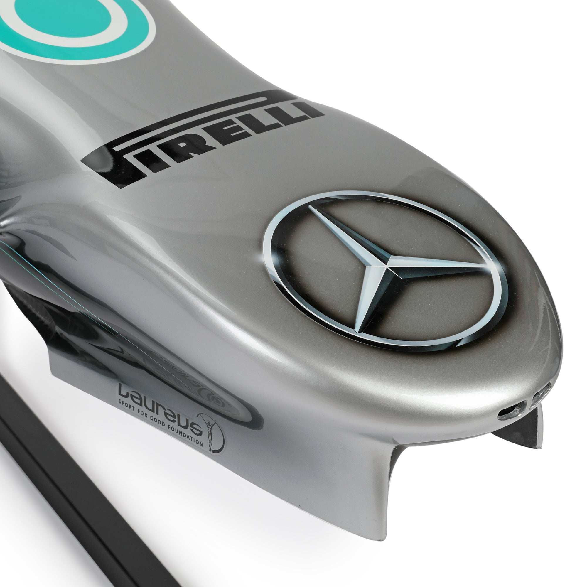 Mercedes AMG Petronas 2019 Replica Nose Cone on stand
