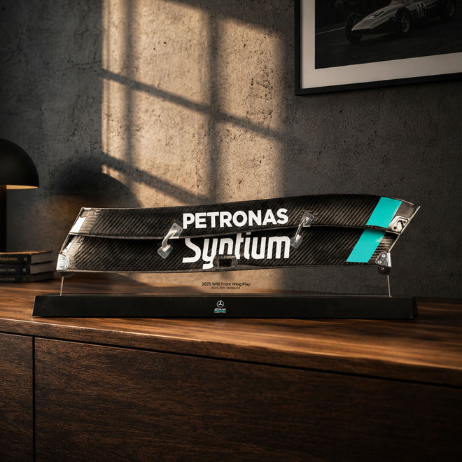 Mercedes 2025 Left Front Wing Flap on Display Stand