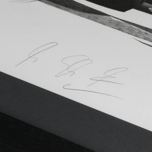 LOT 094 - Michael Schumacher 1997 Signed Monaco Scuderia Ferrari F310B Print Drawing – By Alan Stammers
