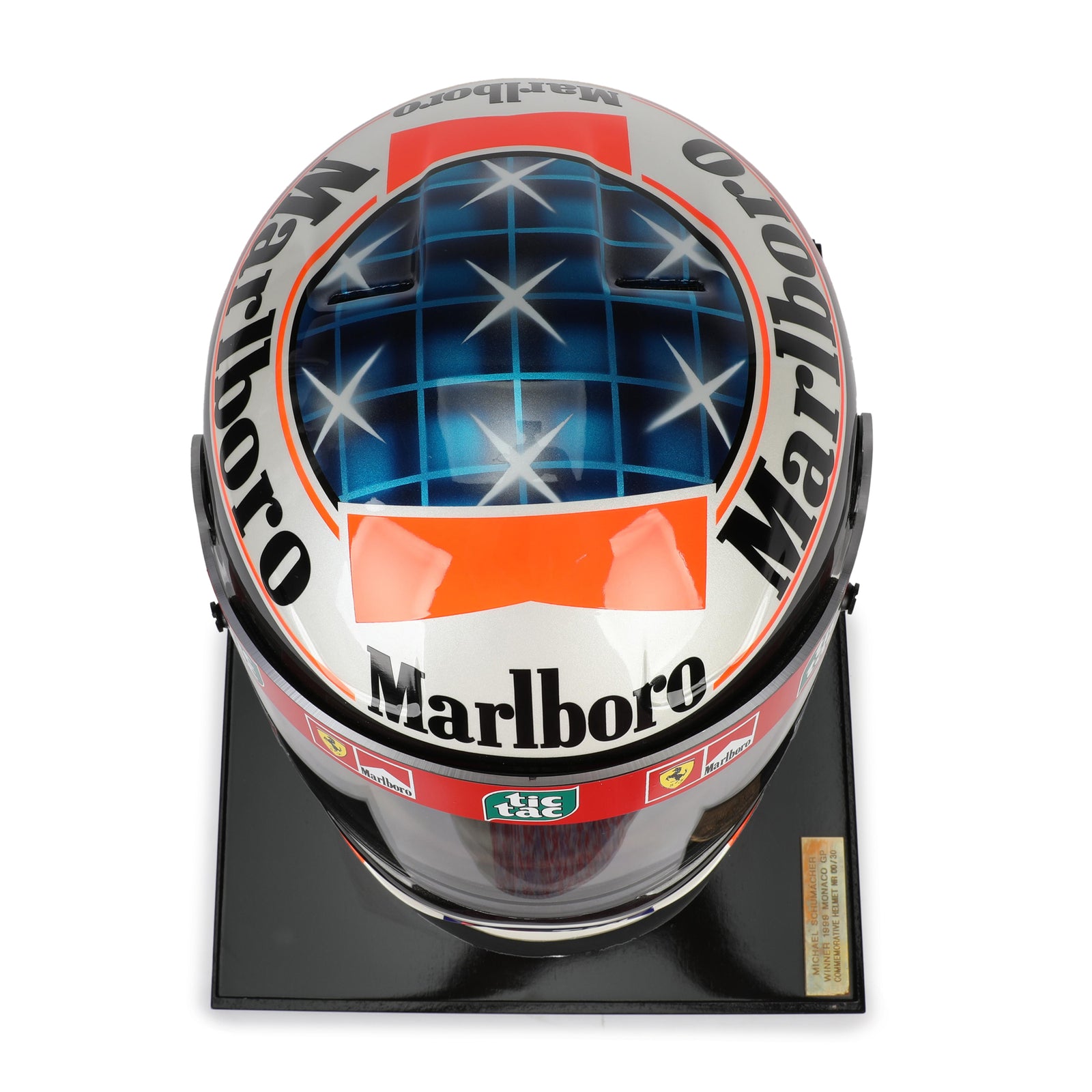 LOT 707 - Michael Schumacher Replica 1999 Scuderia Ferrari Helmet - Monaco GP