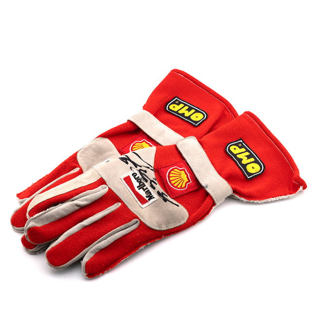 Miami Auction LOT 038- Michael Schumacher 2000 Ferrari Gloves - Used Signed