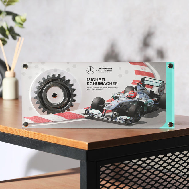 Michael Schumacher 2011 Mercedes-AMG Petronas Gear Ratio in Acrylic
