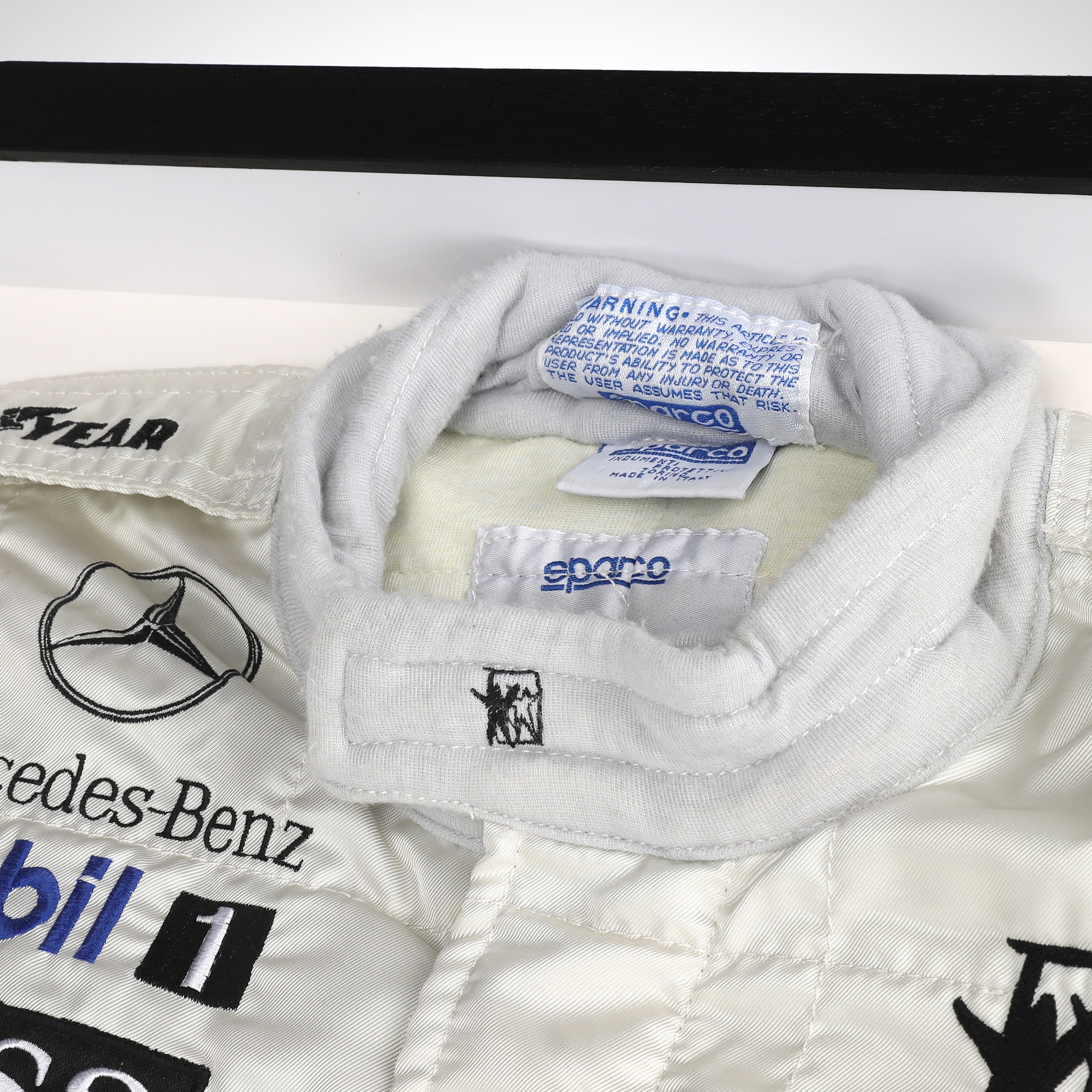 Mika Häkkinen 1997 McLaren Mirror Man, Computer Associates & Boss Branding Replica Race Suit 
