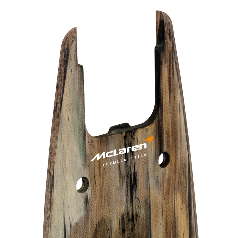 Lando Norris 2025 McLaren Grand Prix Used Rear Skid Plank Wall Art - Saudi Arabian GP