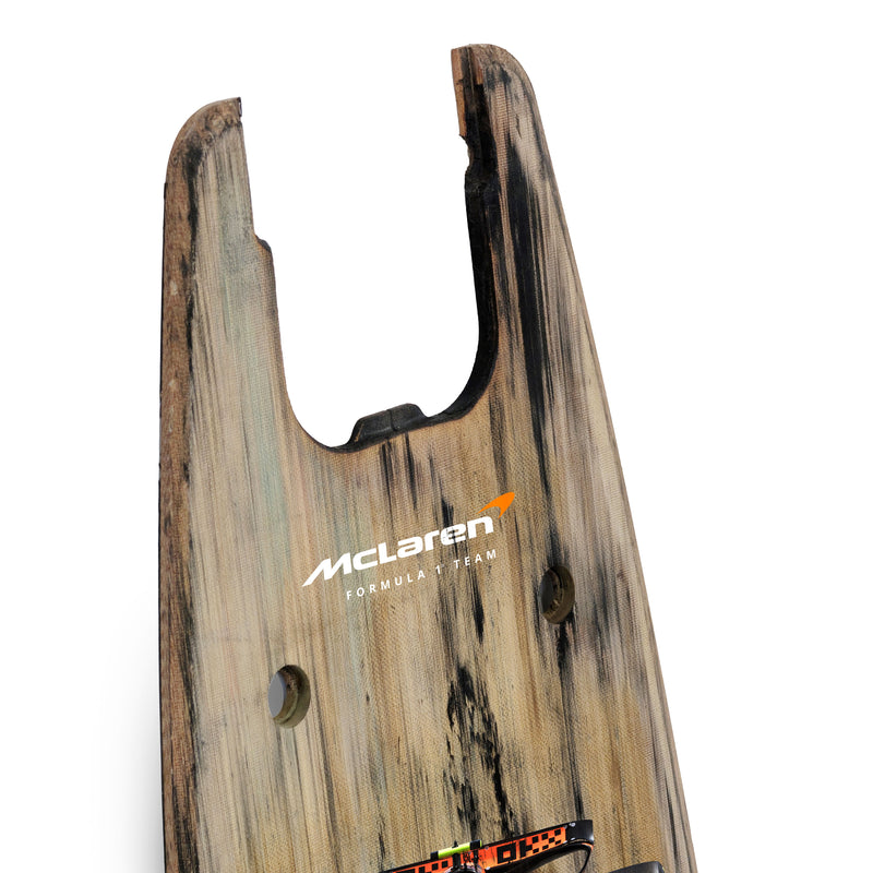 Lando Norris 2025 McLaren Formula 1 Team Grand Prix Used Front Skid Plank Wall Art - Bahrain GP
