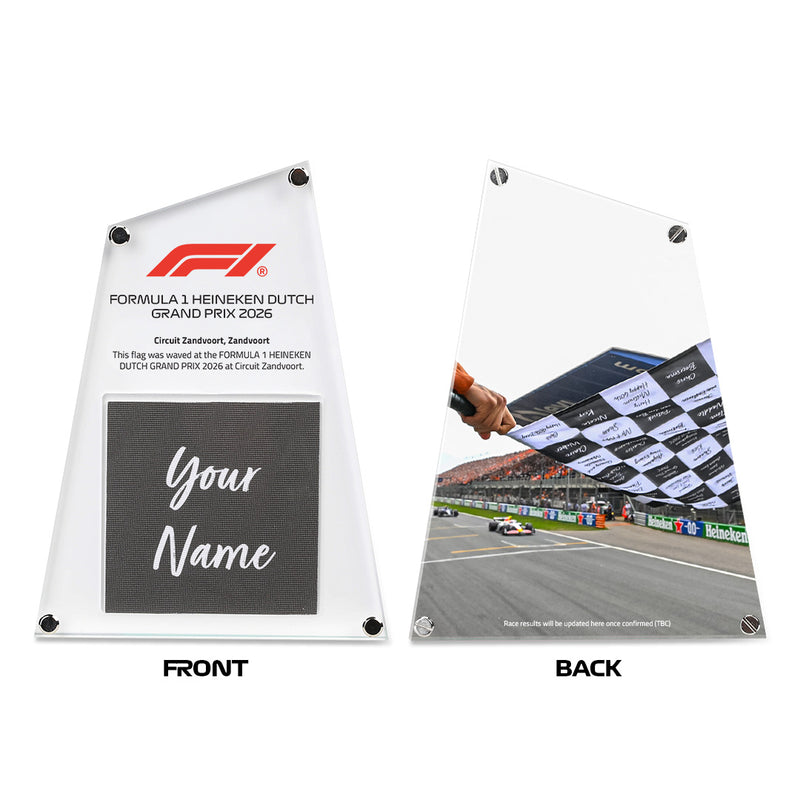 Own the Chequered Flag - 2026 Dutch Grand Prix