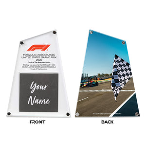 2026 United States Grand Prix personalised Formula 1® flag, custom collector piece for home or office display