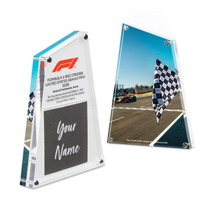 Personalised 2026 United States Grand Prix Formula 1® flag, premium collector display and authentic motorsport keepsake