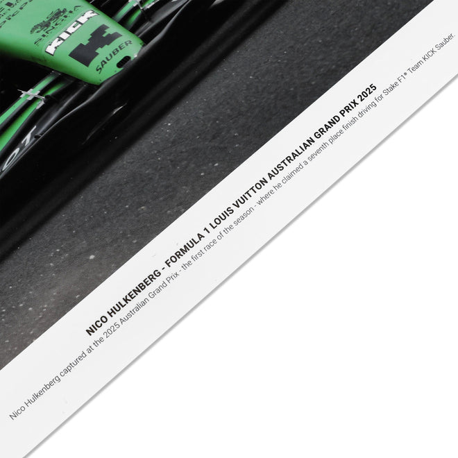 Nico Hulkenberg 2025 Signed Print - Australian GP