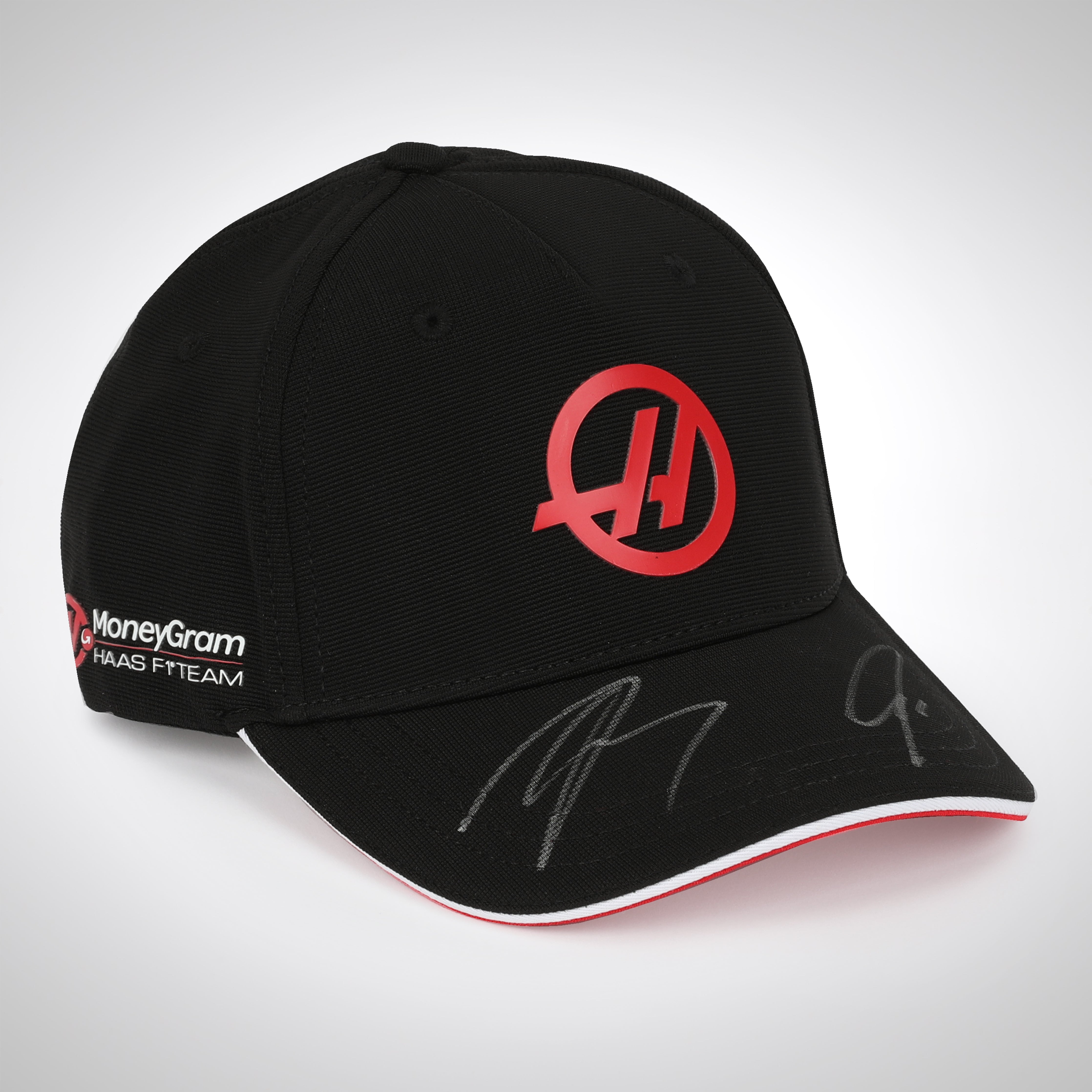 Kevin Magnussen & Nico Hulkenberg Dual Signed 2023 Haas F1 Team Cap