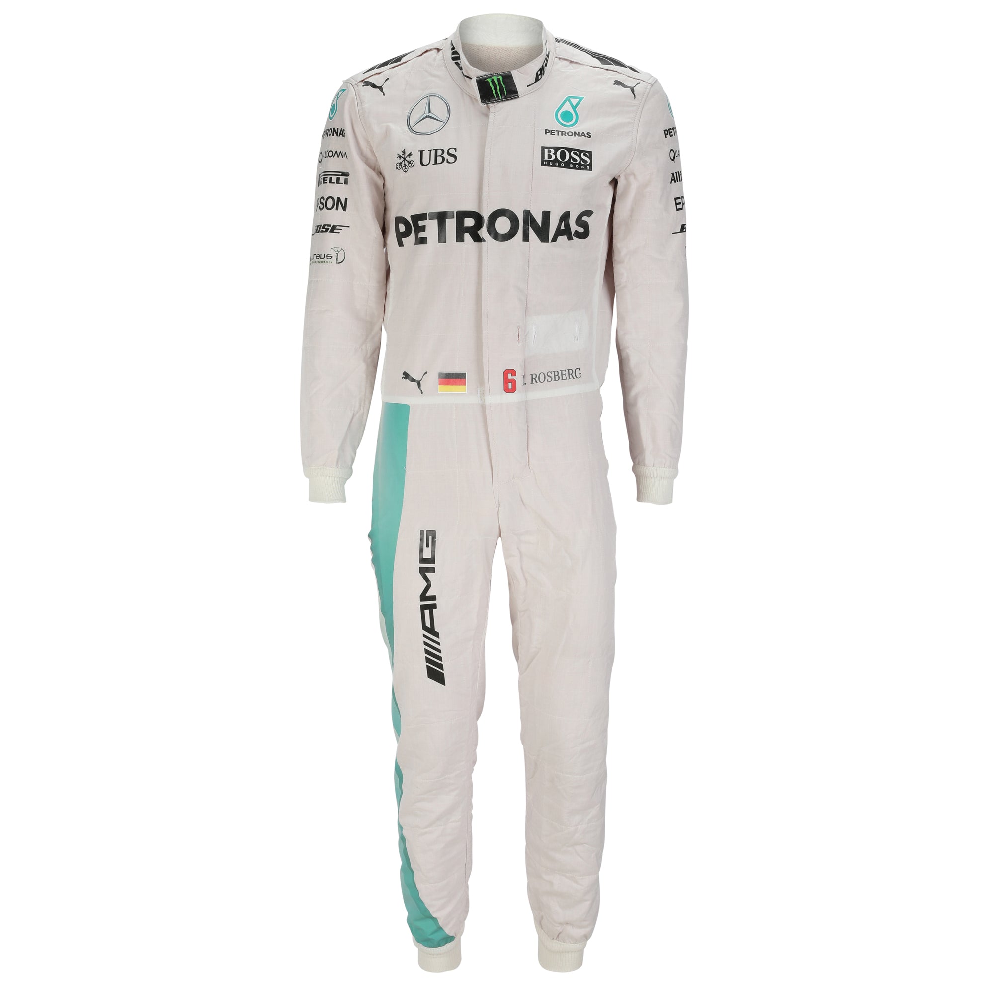 Nico Rosberg 2016 Grand Prix Used Mercedes AMG Petronas Suit