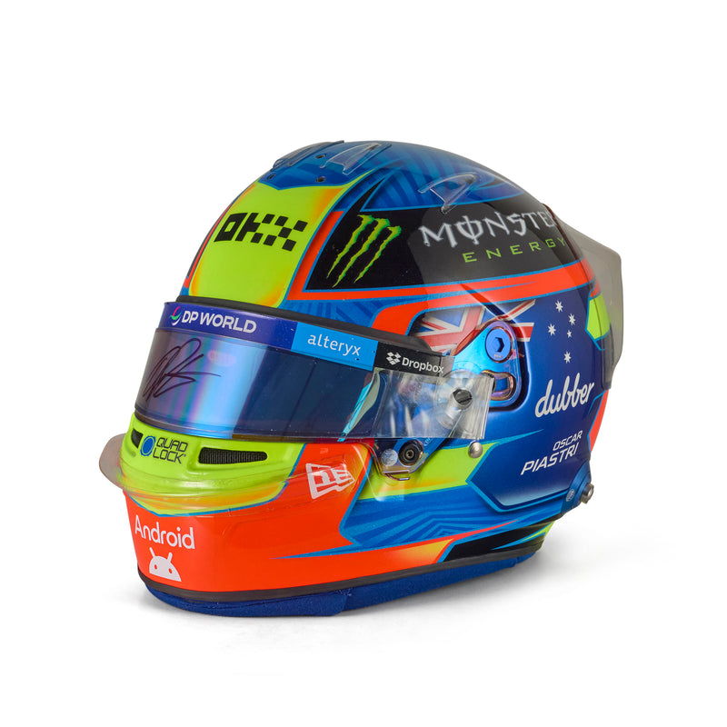 Oscar Piastri 2024 Signed Race-Used Helmet - Bahrain GP