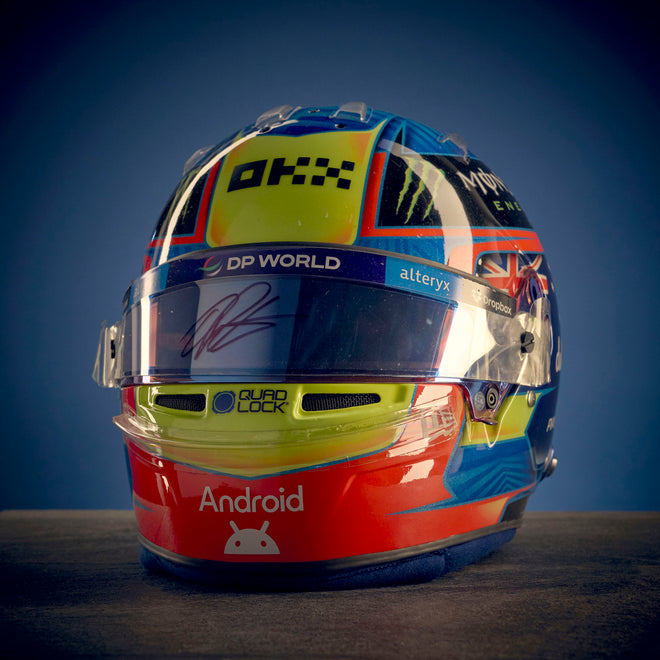 LOT 011 - Oscar Piastri 2024 Signed Race-Used Helmet - Bahrain GP
