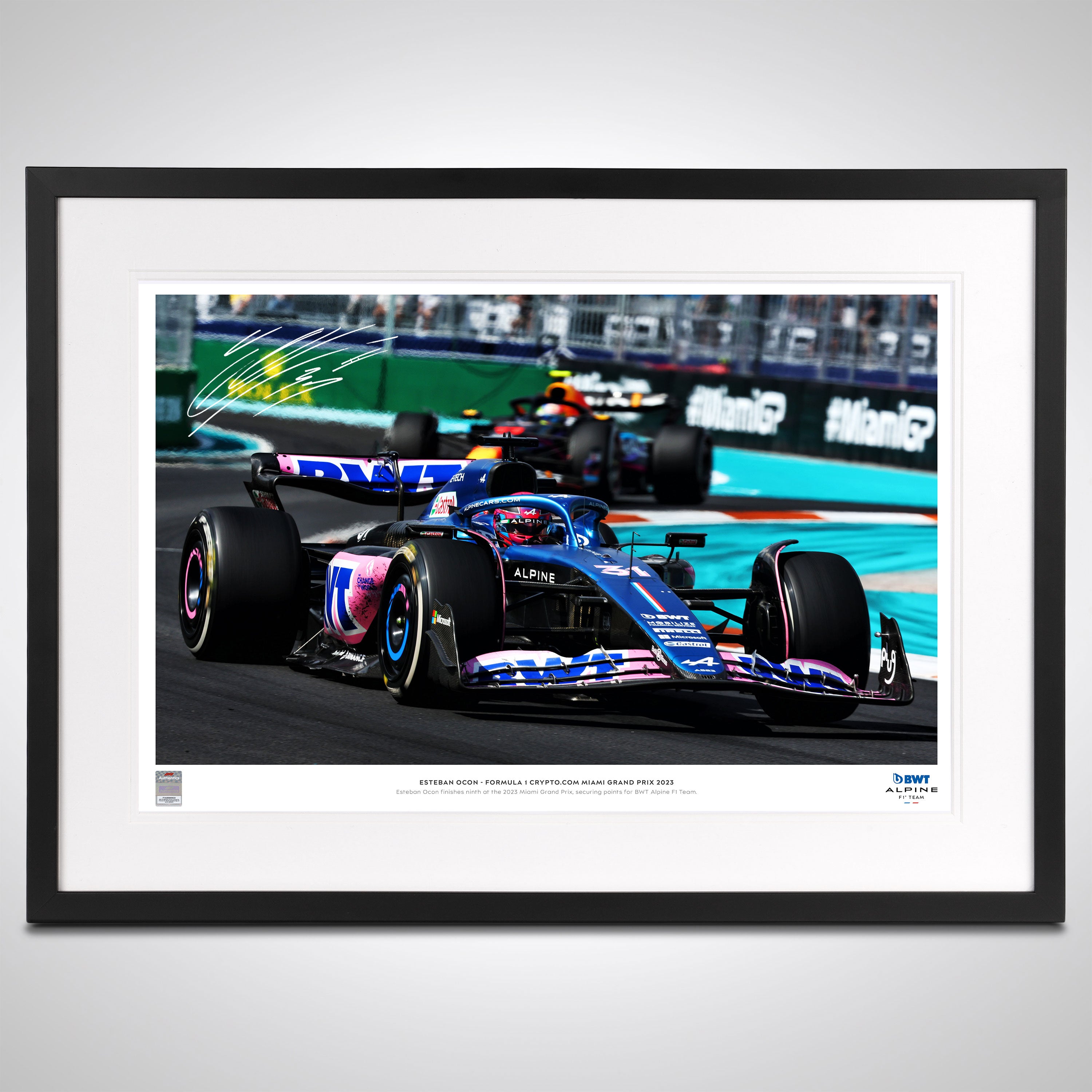 Esteban Ocon 2023 Signed Photo – Miami GP