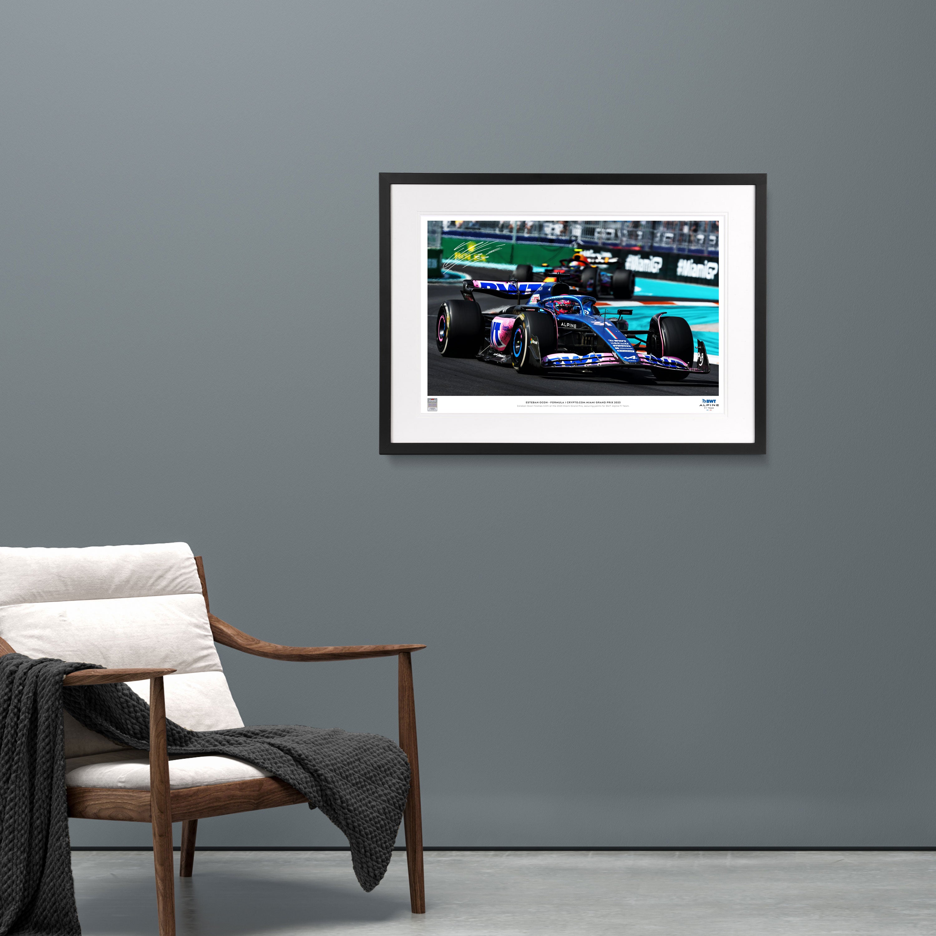 Esteban Ocon 2023 Signed Photo – Miami GP