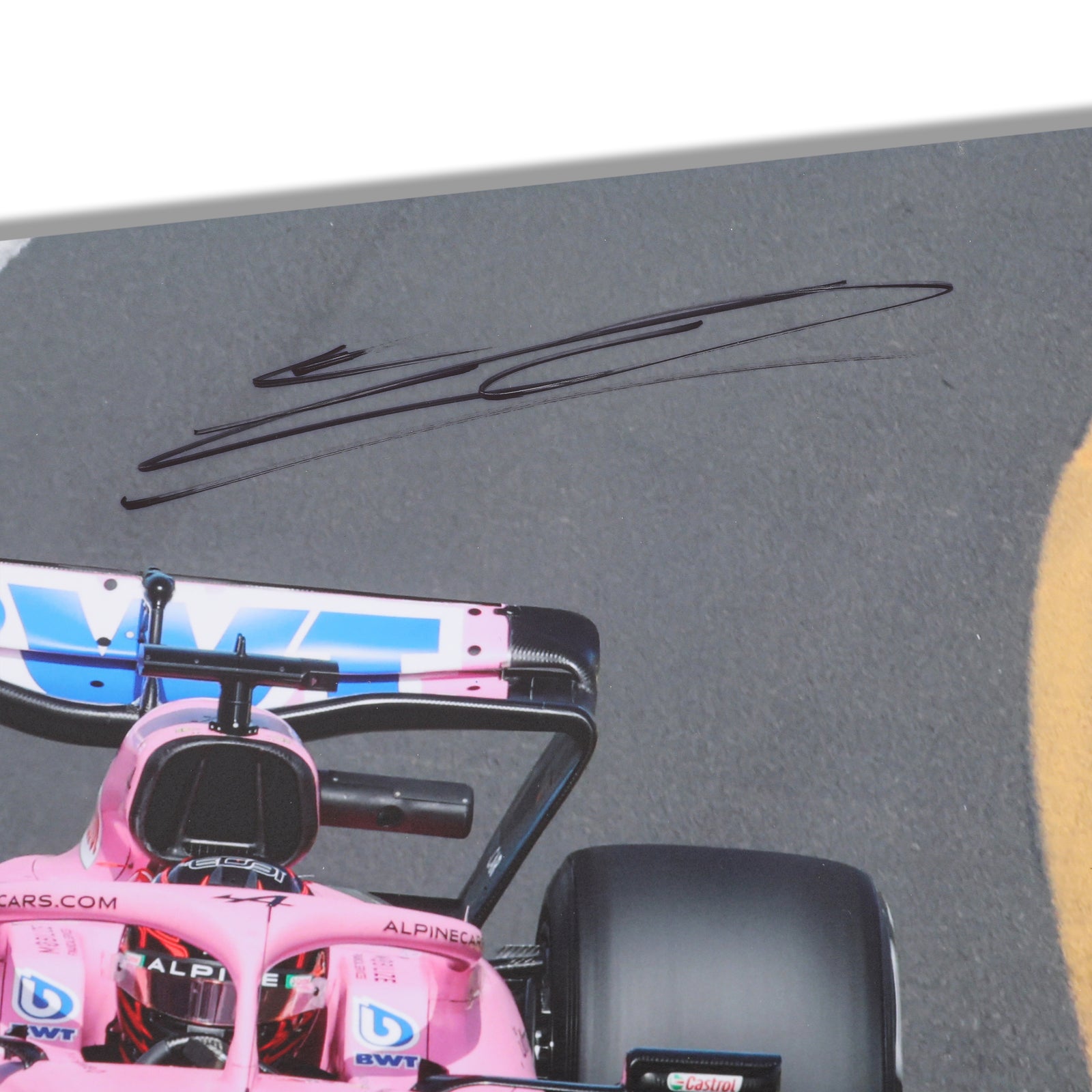 LOT 570 - Esteban Ocon 2023 Signed Poster - Make-A-Wish