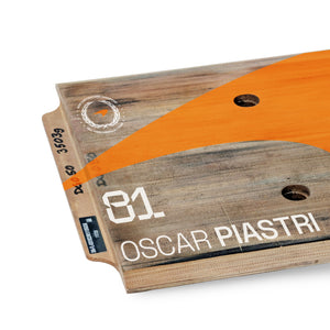 Oscar Piastri 2025 McLaren F1 Team Australian Grand Prix race-used rear skid plank wall art premium Formula 1 collector display