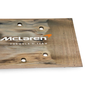 Premium Oscar Piastri 2025 McLaren F1 Team race-used rear skid plank wall art from the Australian Grand Prix for collectors