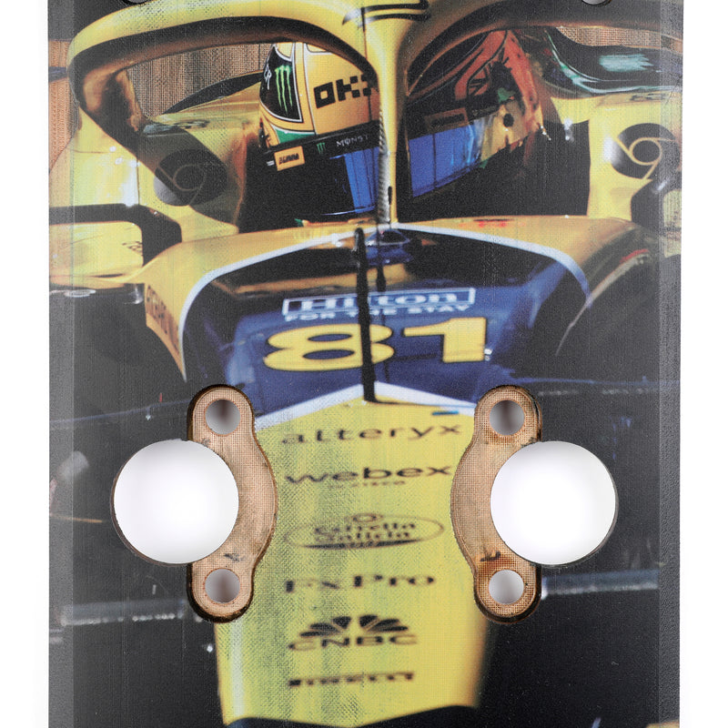 Oscar Piastri 2024 McLaren F1 Team Race Used  Front Skid Plank Wall Art - Monaco GP