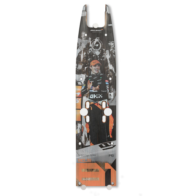 Oscar Piastri 2024 McLaren F1 Team Race Used Skid Plank Wall Art - Abu Dhabi GP