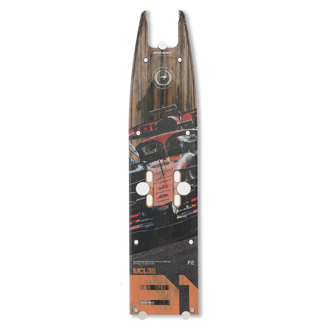 Oscar Piastri 2024 McLaren F1 Team Race Used Skid Plank Wall Art - Italian GP