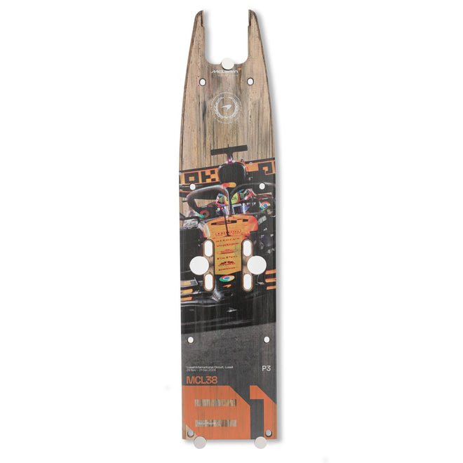 Oscar Piastri 2024 McLaren F1 Team Race Used Skid Plank Wall Art - Qatar GP