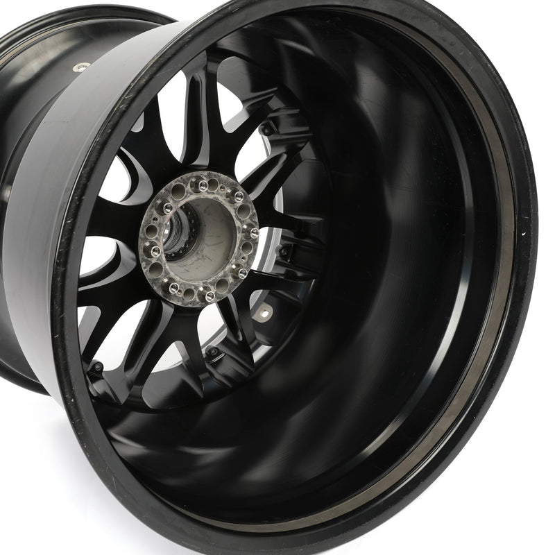 Oscar Piastri race-used McLaren rear wheel rim table from the 2024 Japanese Grand Prix memorabilia display