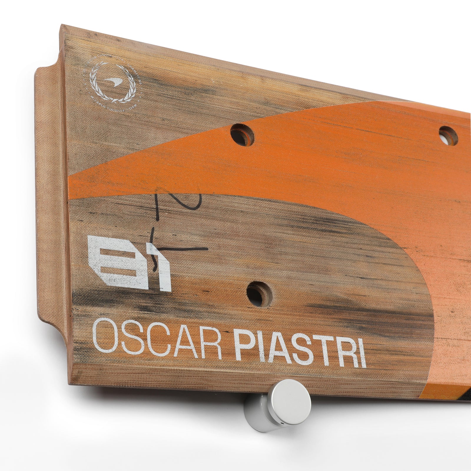 Oscar Piastri 2024 McLaren F1 Team Grand Prix Used Skid Plank Wall Art - Chinese GP