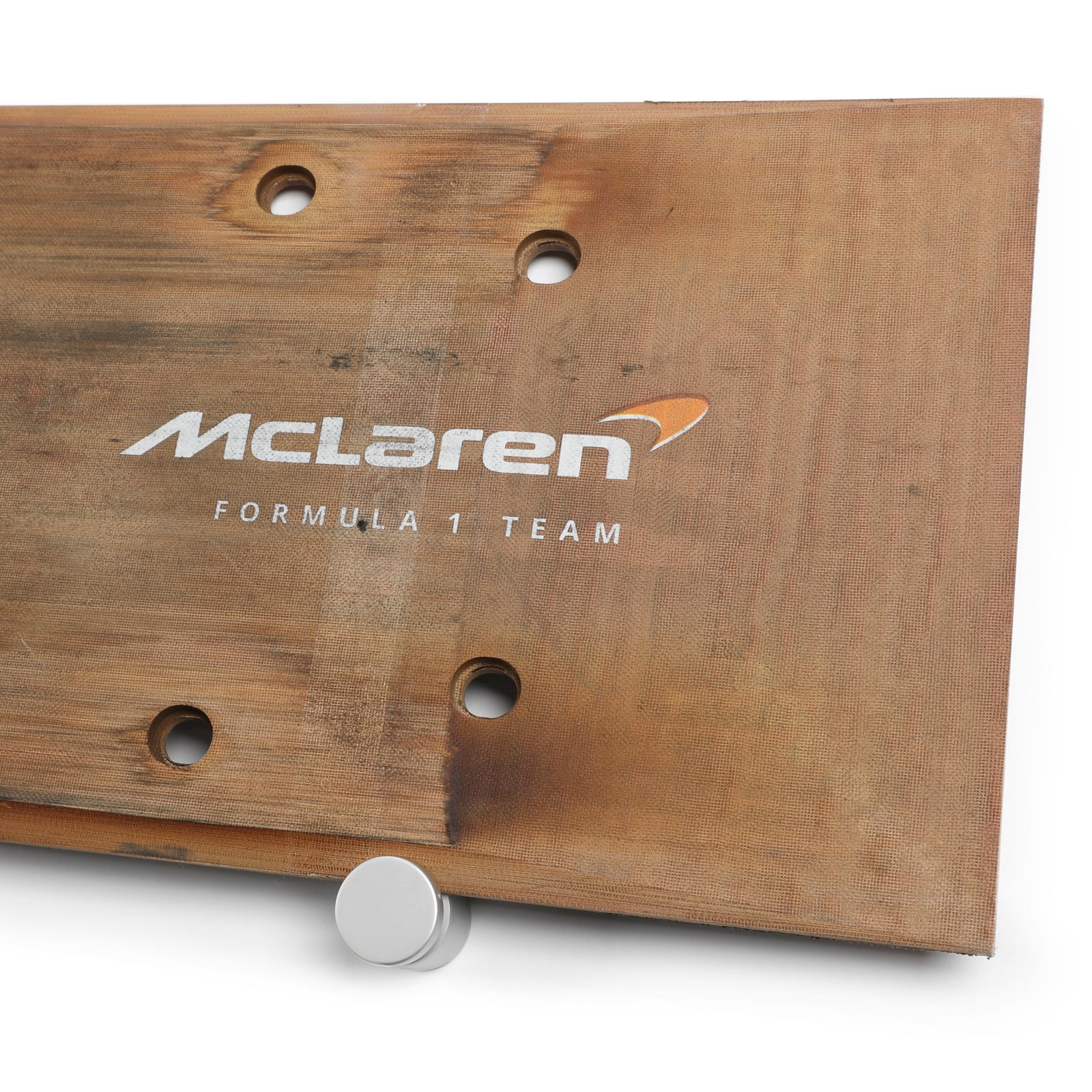 Oscar Piastri 2024 McLaren Formula One Team Grand Prix Used Rear Skid Plank Wall Art - Japanese GP