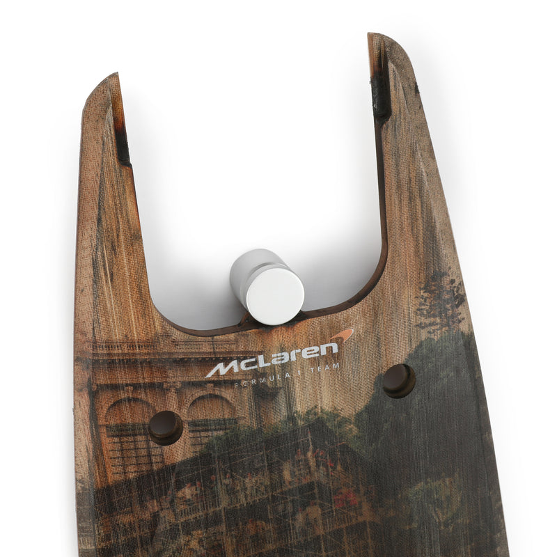 Oscar Piastri 2024 McLaren Grand Prix Used Front Skid Plank Wall Art - Monaco GP