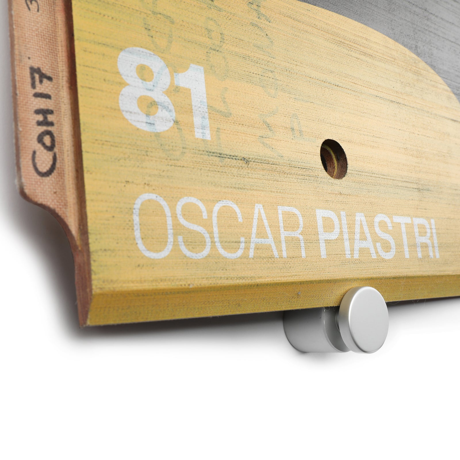 Oscar Piastri 2024 McLaren Grand Prix Used Rear Skid Plank Wall Art - Monaco GP