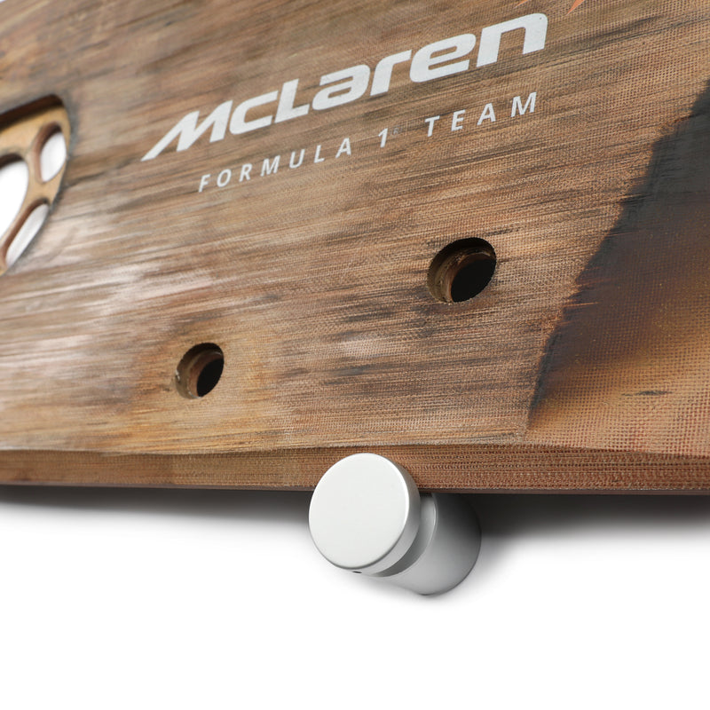 Oscar Piastri 2024 McLaren Grand Prix Used Rear Skid Plank Wall Art - Monaco GP