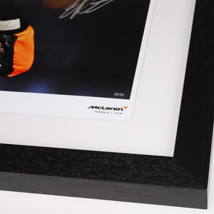 LOT 025 - Limited Edition Oscar Piastri 2025 McLaren F1 Team Signed Photo - Chinese GP - Edition 1