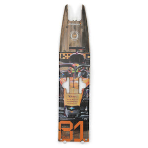 Oscar Piastri 2025 McLaren F1 Team Grand Prix used front skid plank wall art from the Qatar Grand Prix authentic Formula 1 memorabilia